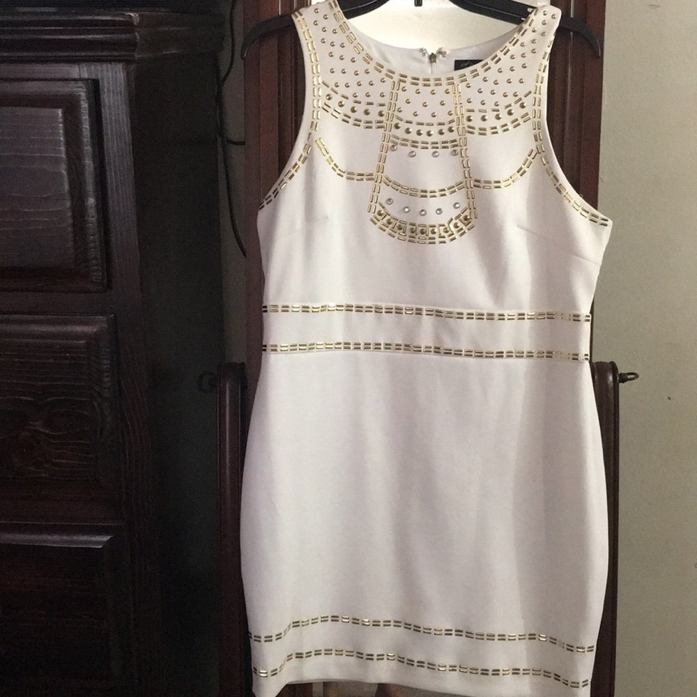 White mini dress